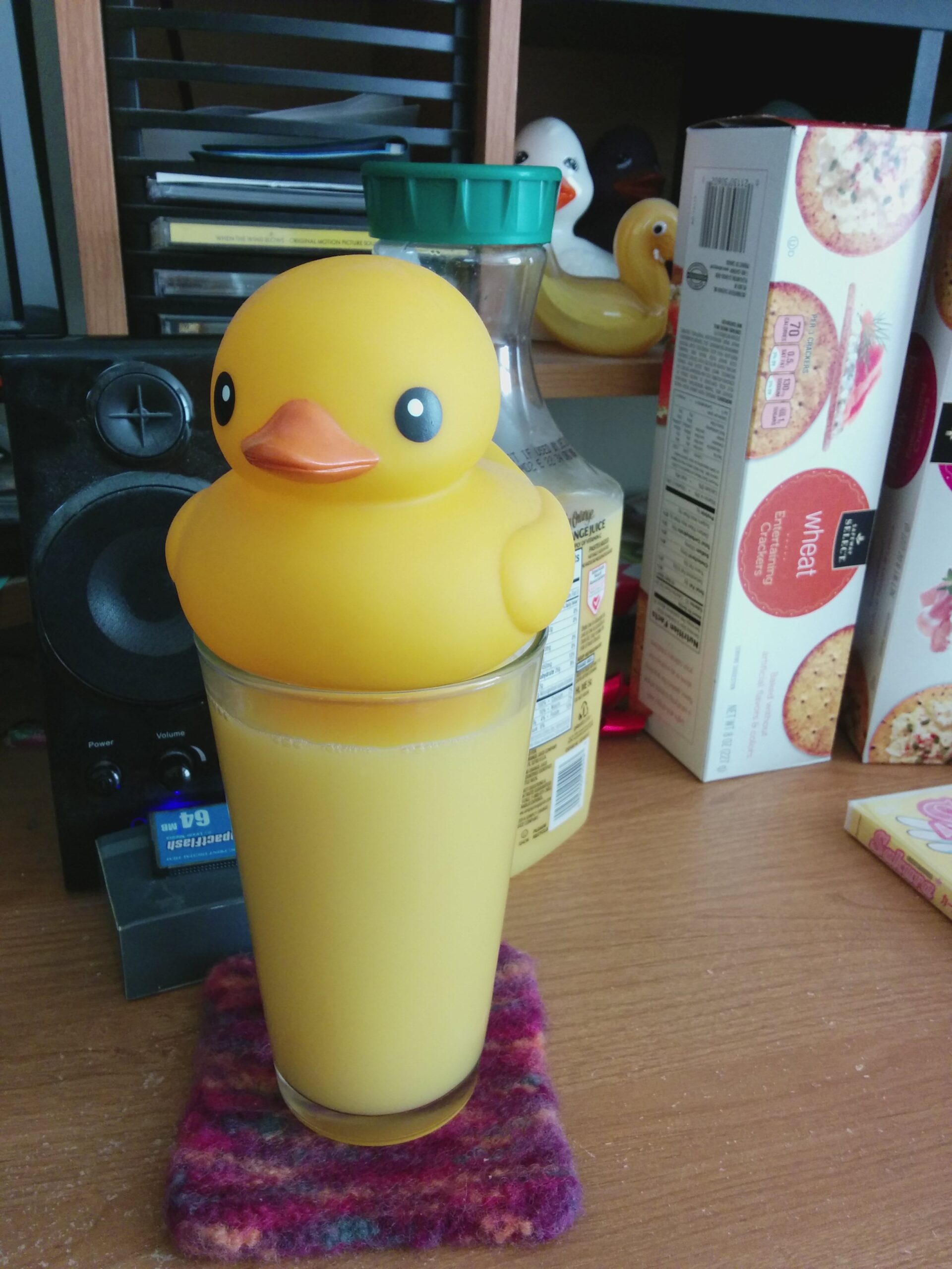 Tolo on a Glass of Orange Juice