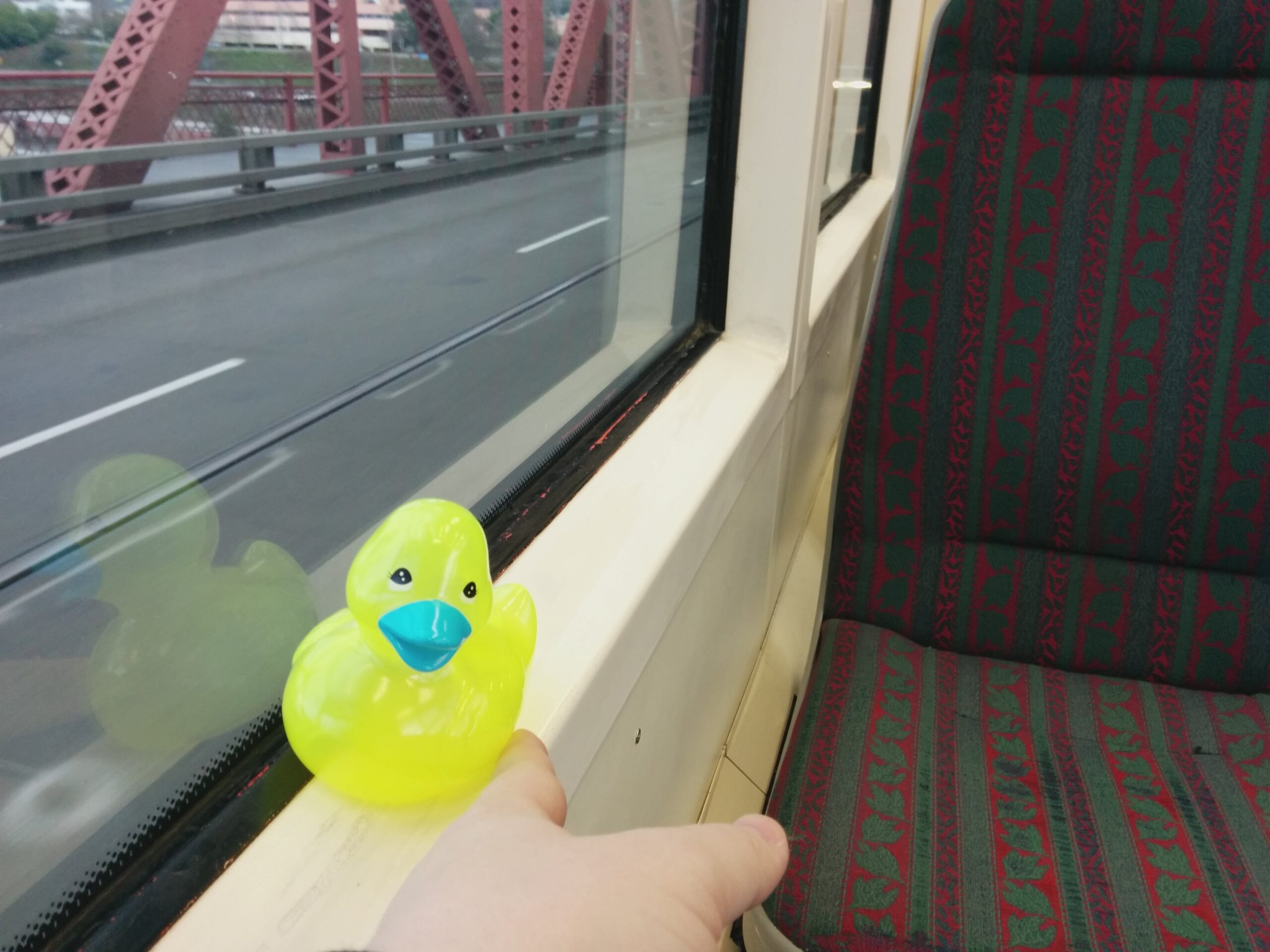 Lumina on the Portland Streetcar on the Broadway Bridge