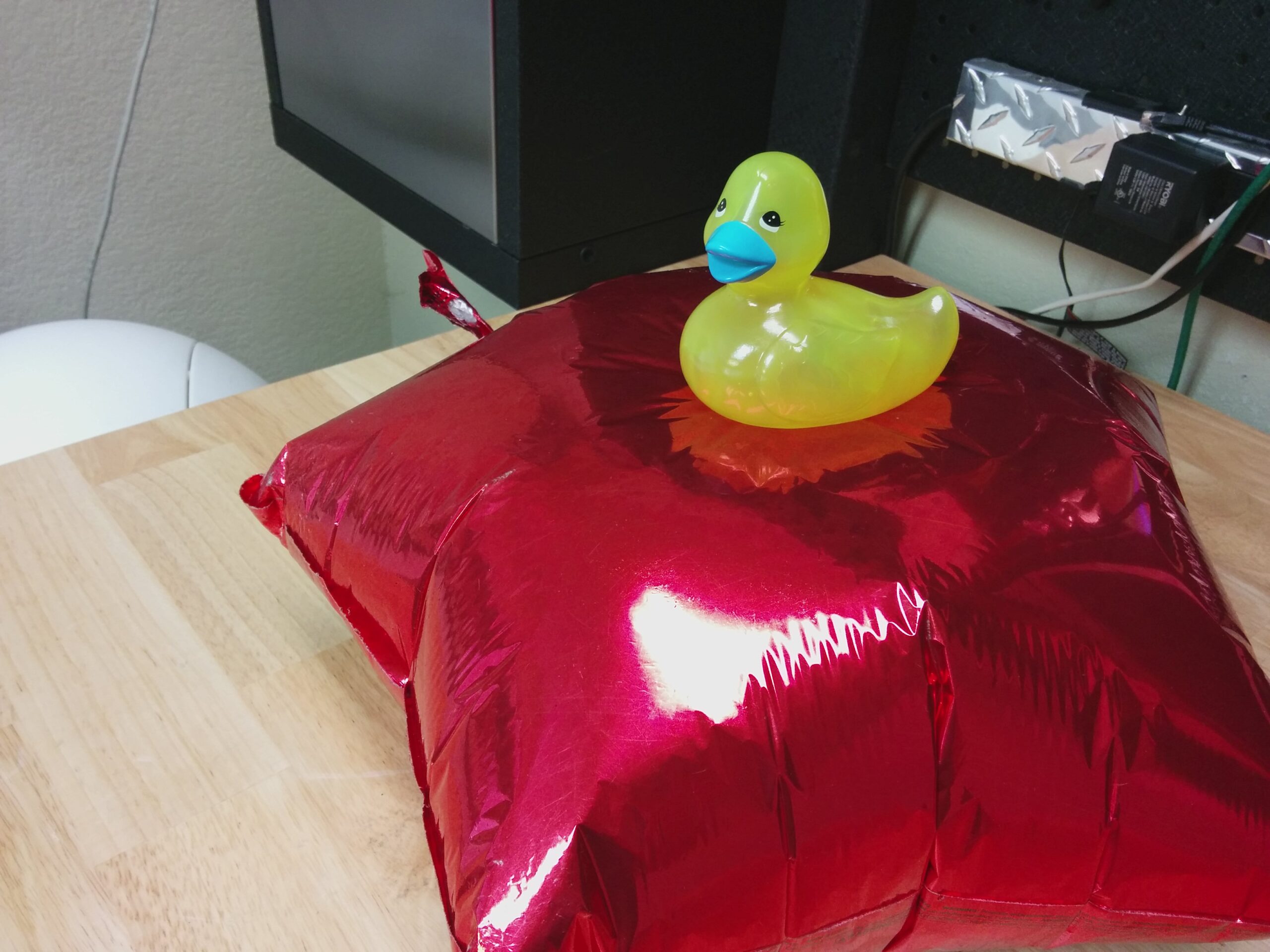 Lumina on a Mylar Balloon